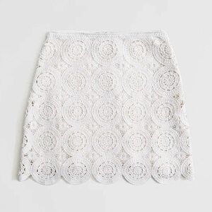 Abercrombie & Fitch Crochet Style Mosaic Tile Mini Skirt